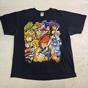 Vintage Y2K Thundercats Cartoon Promo Lion-O Large Print T-Shirt Men's 2XL